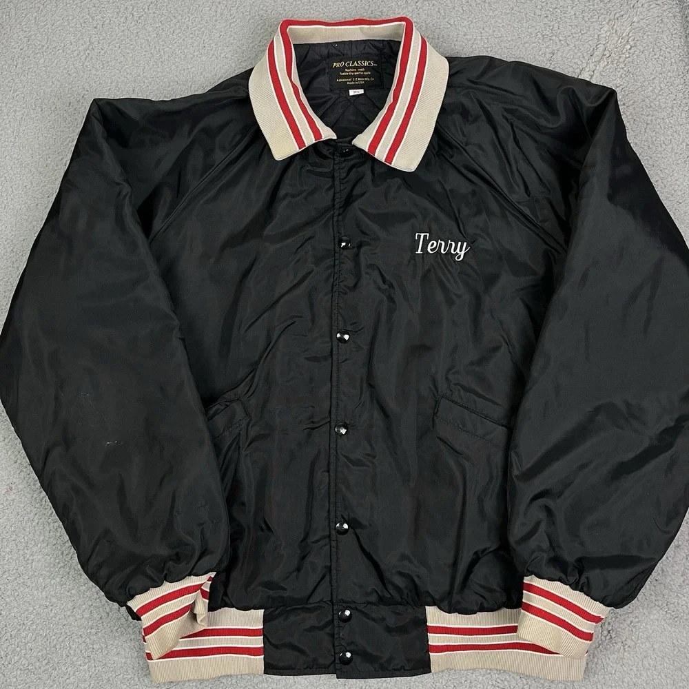 Vintage Sue's Bus Service Jacket Transportation Coat‎ Size XL